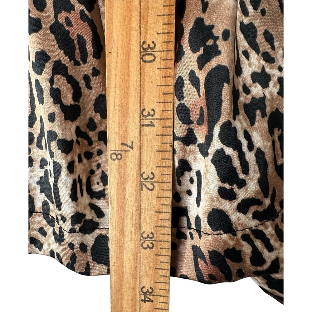 VICTORIA'S SECRET CHEETAH jungle robe sexy short gown smoking lounge Cost M - Picture 6 of 9